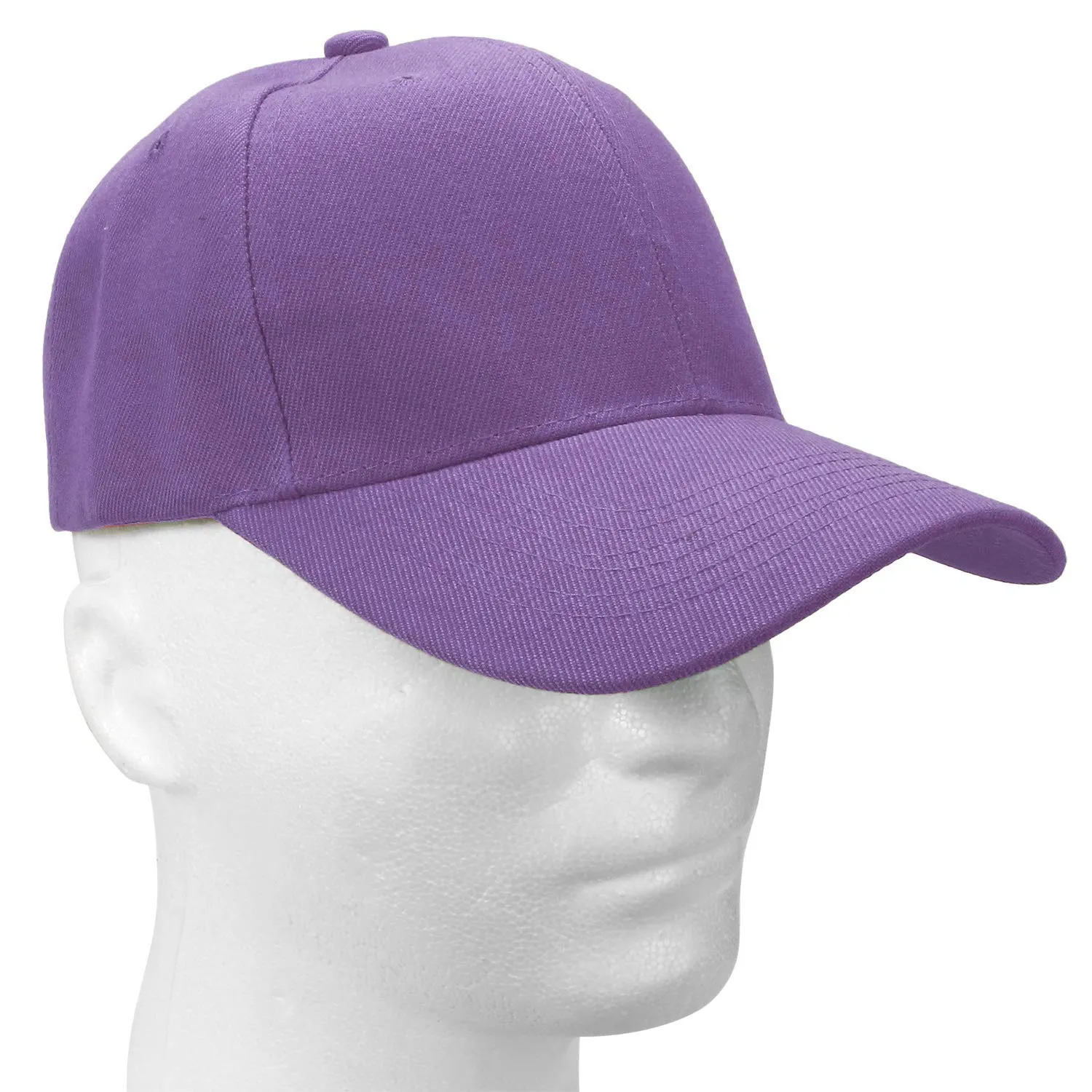144-Pack Baseball Dad Cap Velcro Strap Adjustable Size - Lavender