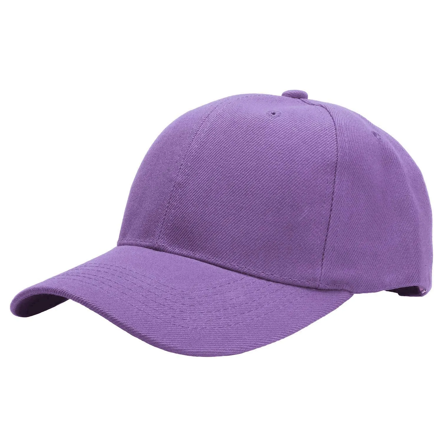 144-Pack Baseball Dad Cap Velcro Strap Adjustable Size - Lavender
