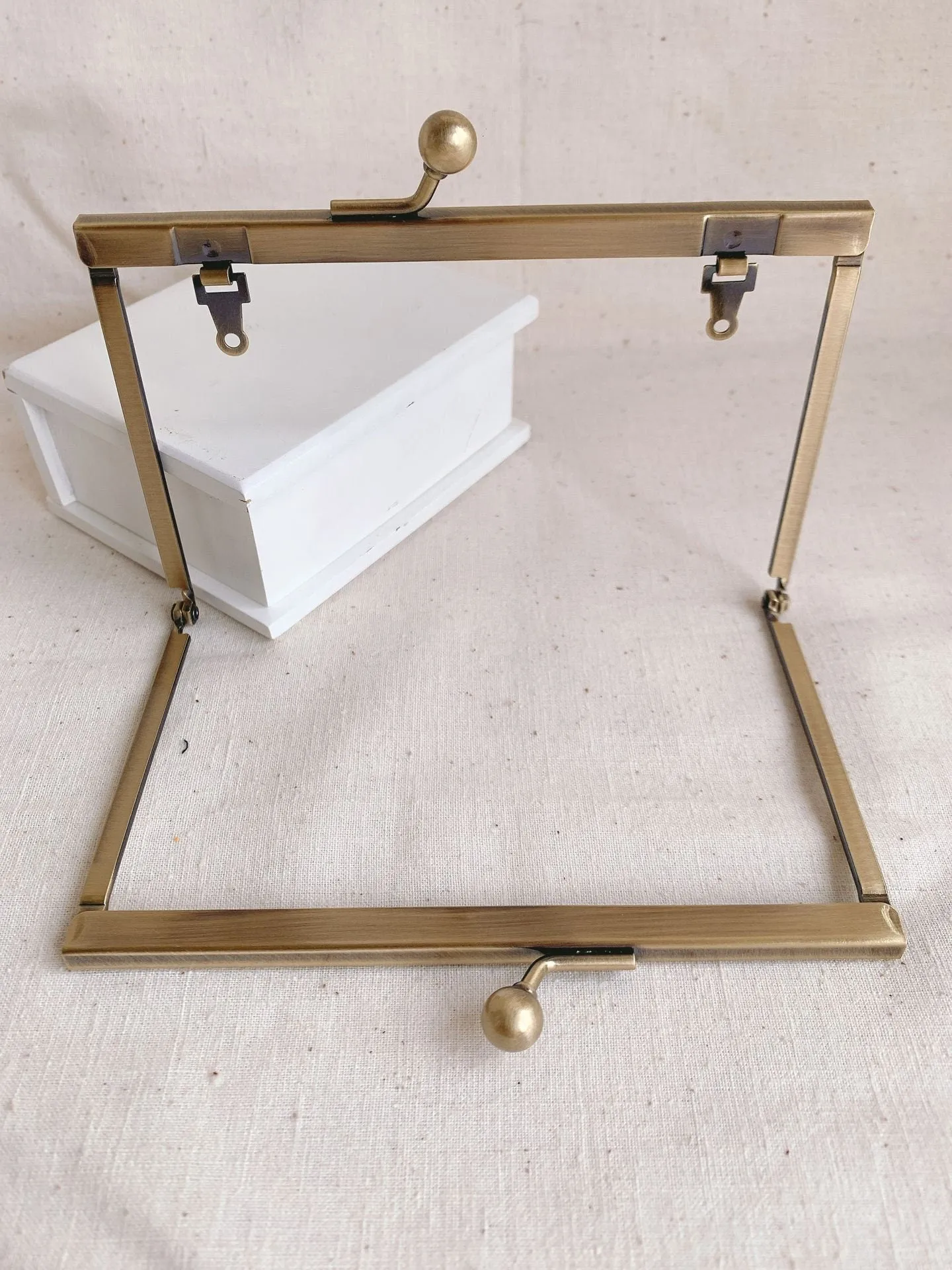 14cm ( 5 1/2 Inch) Bronze Purse Frame Open Channel Glue-In Style 14cm x 9cm