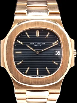 1980 Patek Philippe Nautilus "Jumbo" (Ref. 3700/1J) 18K YG W/ Extract From The Archive