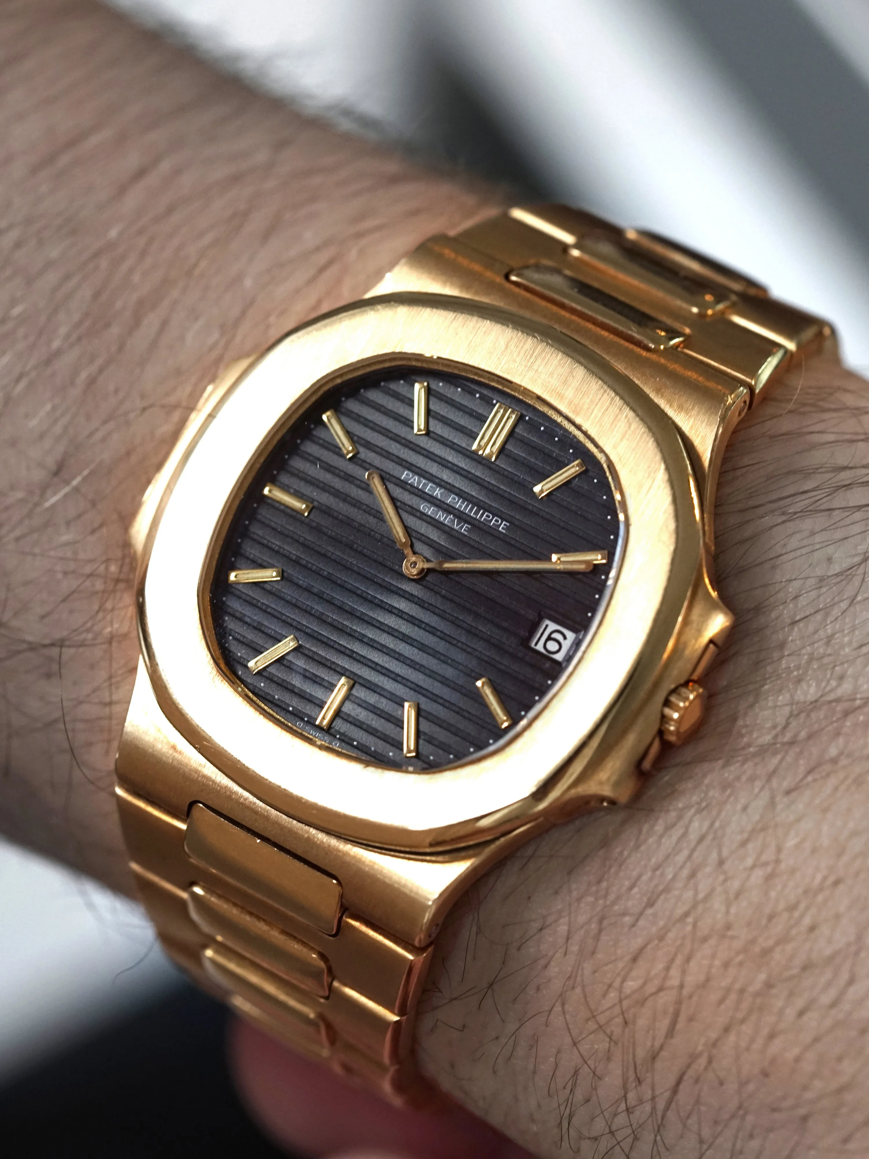 1980 Patek Philippe Nautilus "Jumbo" (Ref. 3700/1J) 18K YG W/ Extract From The Archive