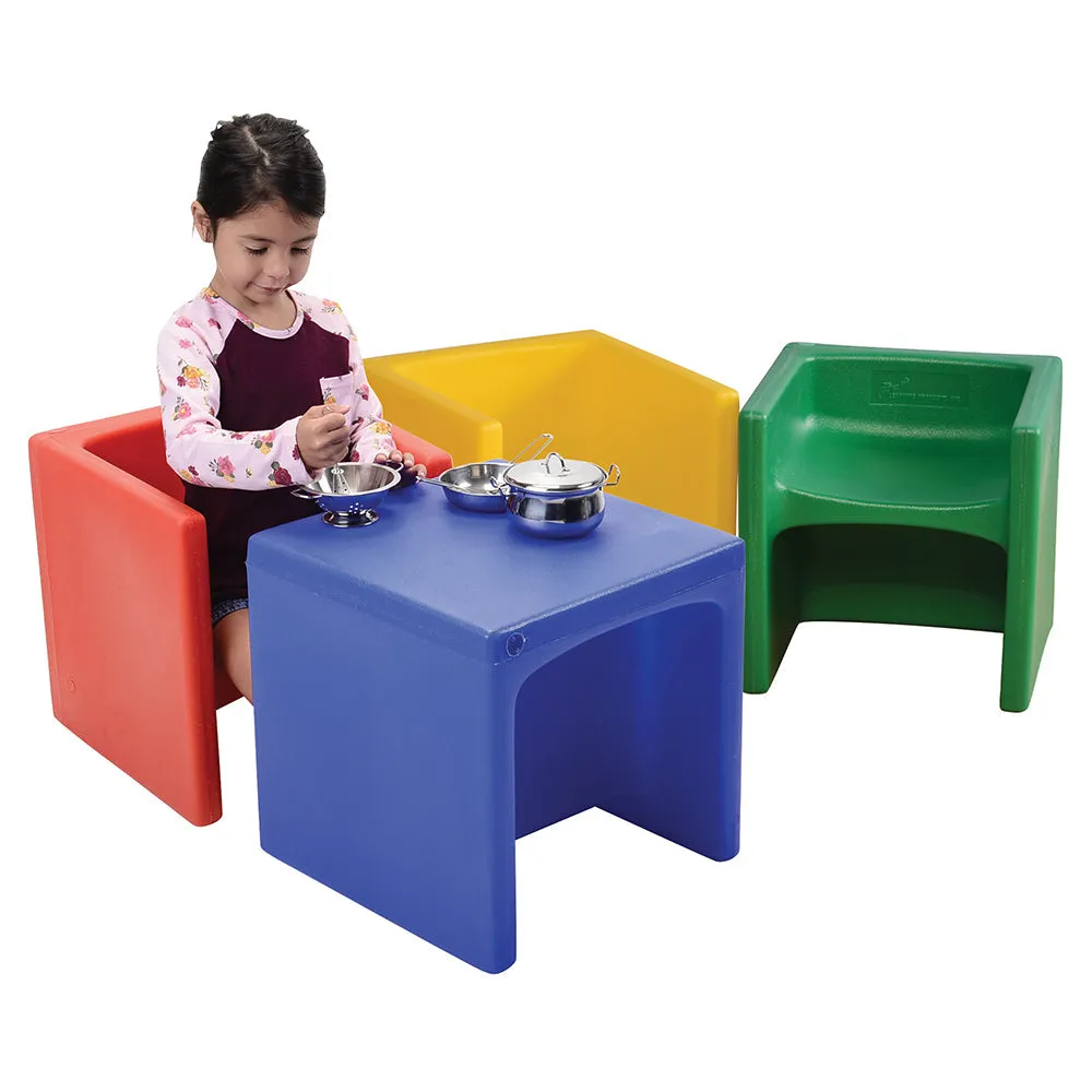 3-in-1 Cube Chairs Set | 4 Pieces