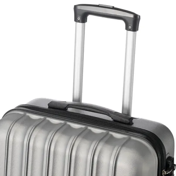 3-in-1 Multifunctional Large Capacity Traveling Storage Suitcase Silver Gray