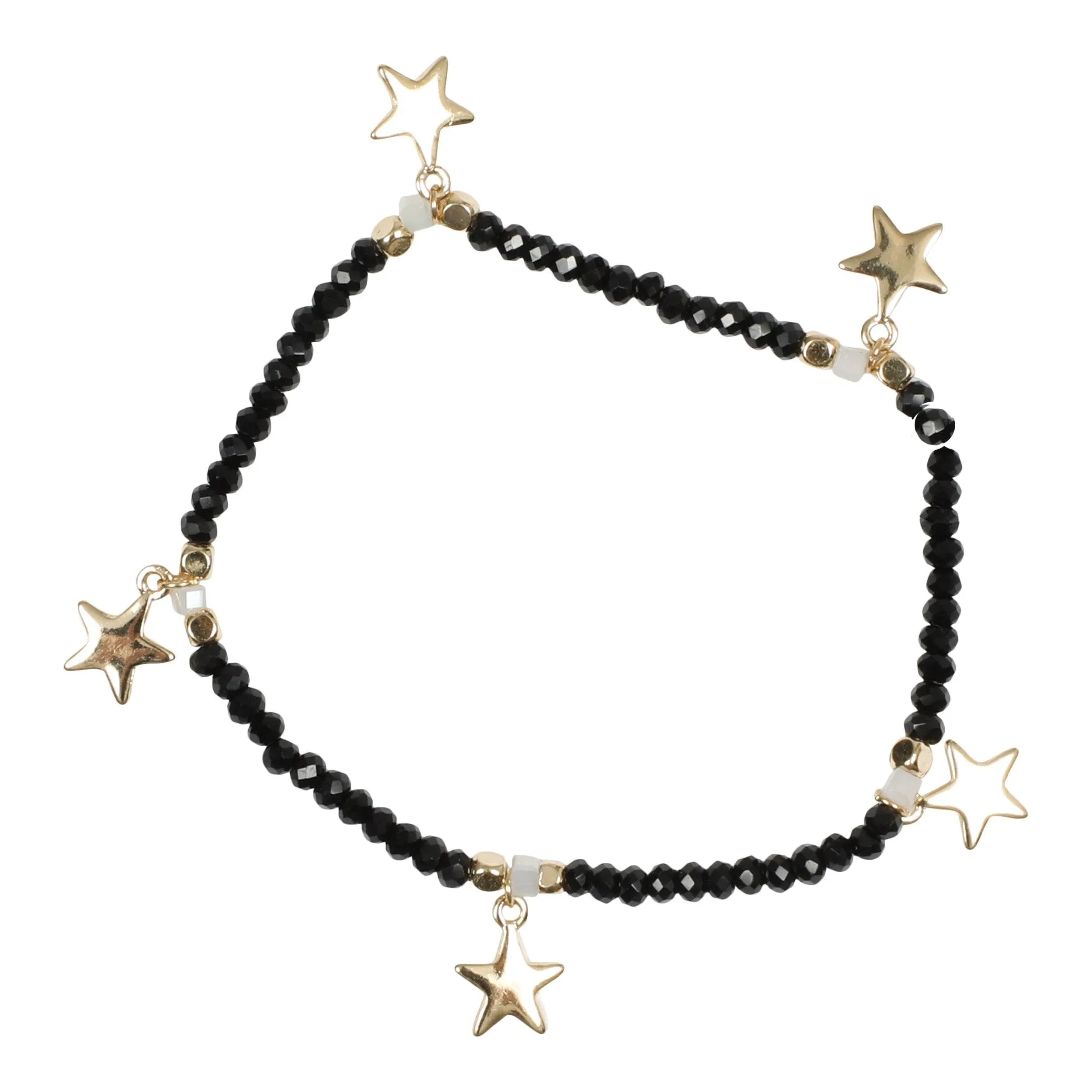 5 Star Stretch Beaded Bracelet
