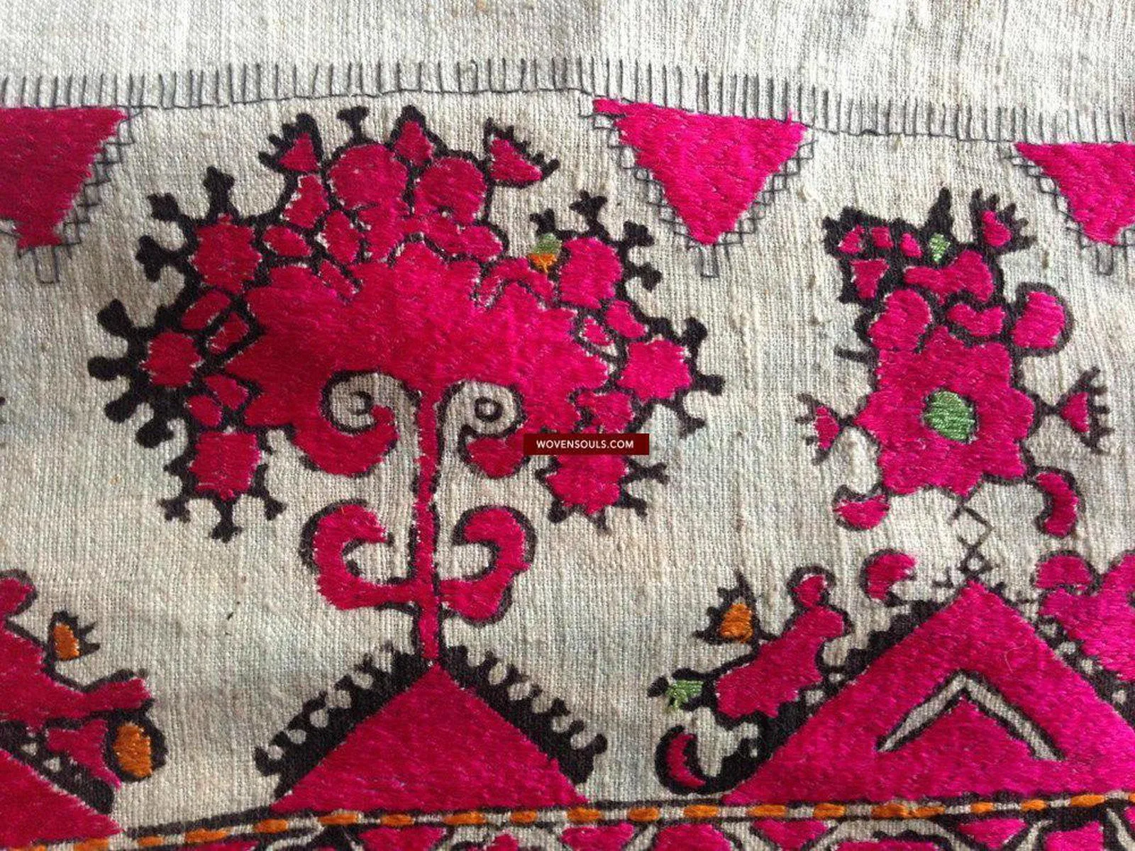 772 Rare Antique Swat Textile Art - Print   Embroidery shawl