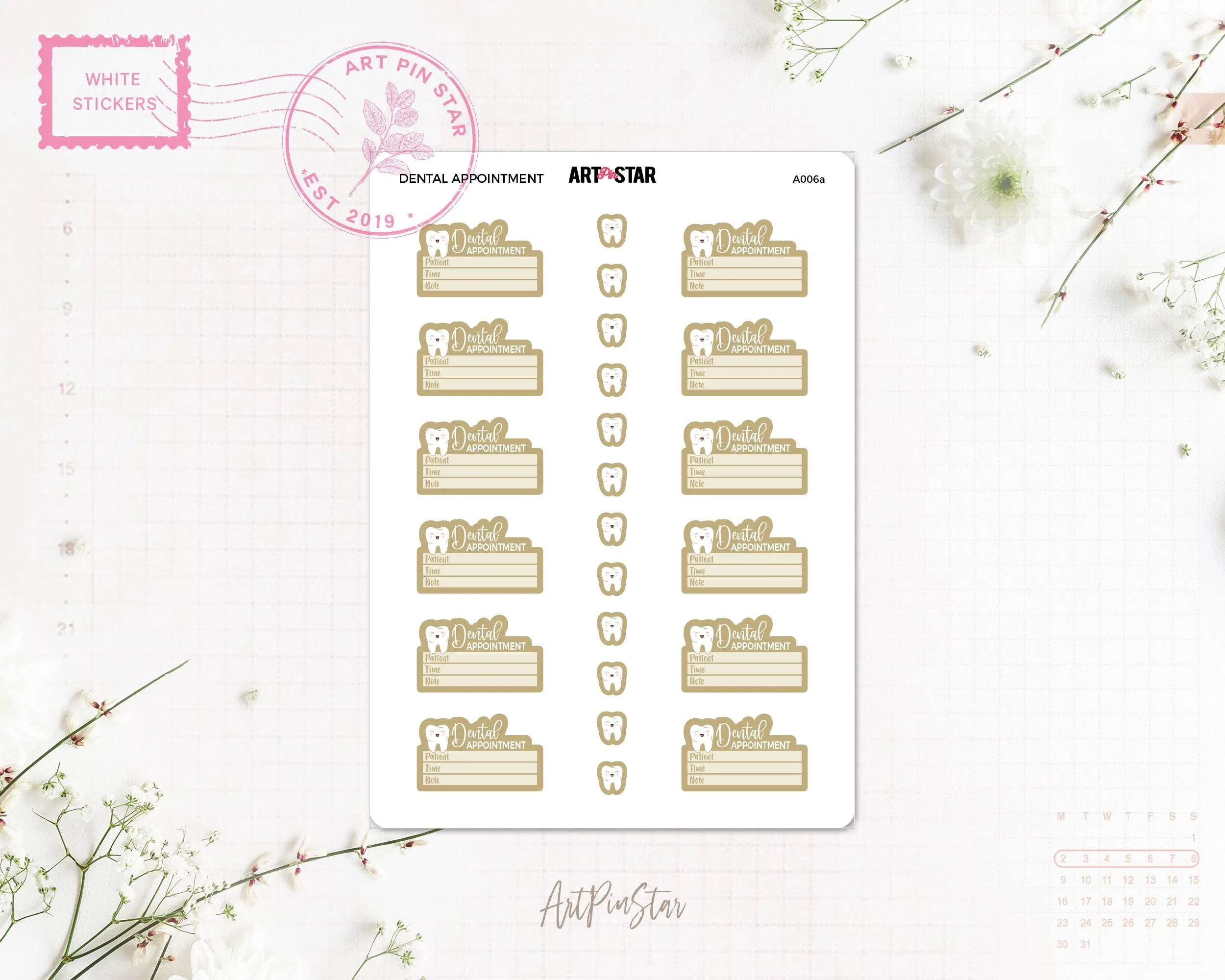 A006a | Dental Appointment, Gold
