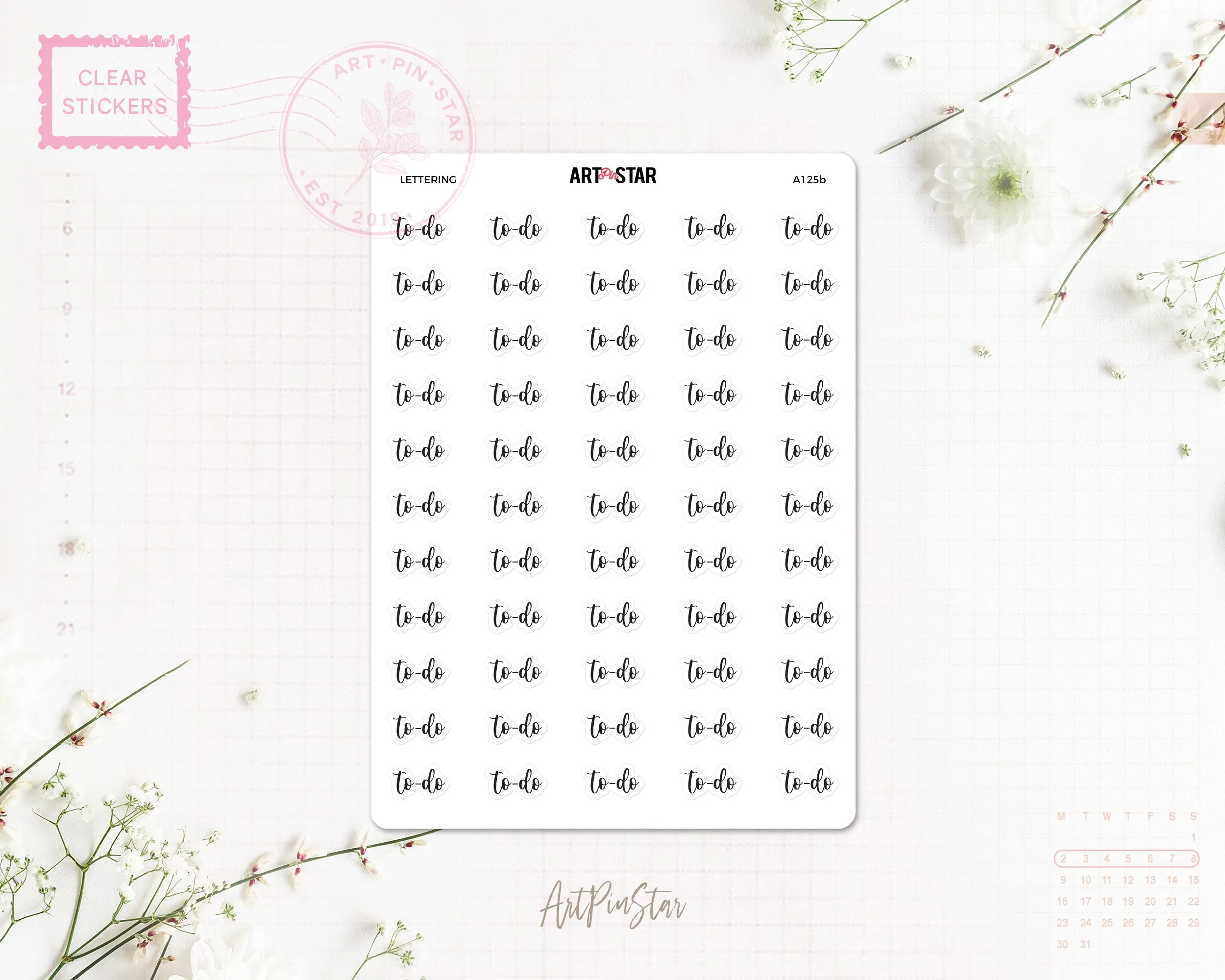 A125b | Lettering, to-do