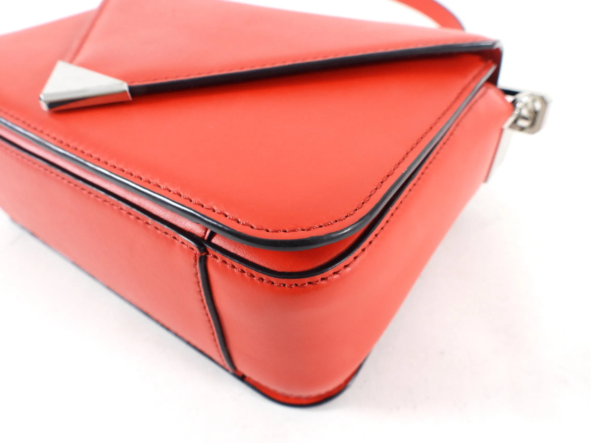 Alexander Wang Red Leather Small Prisma Crossbody Bag