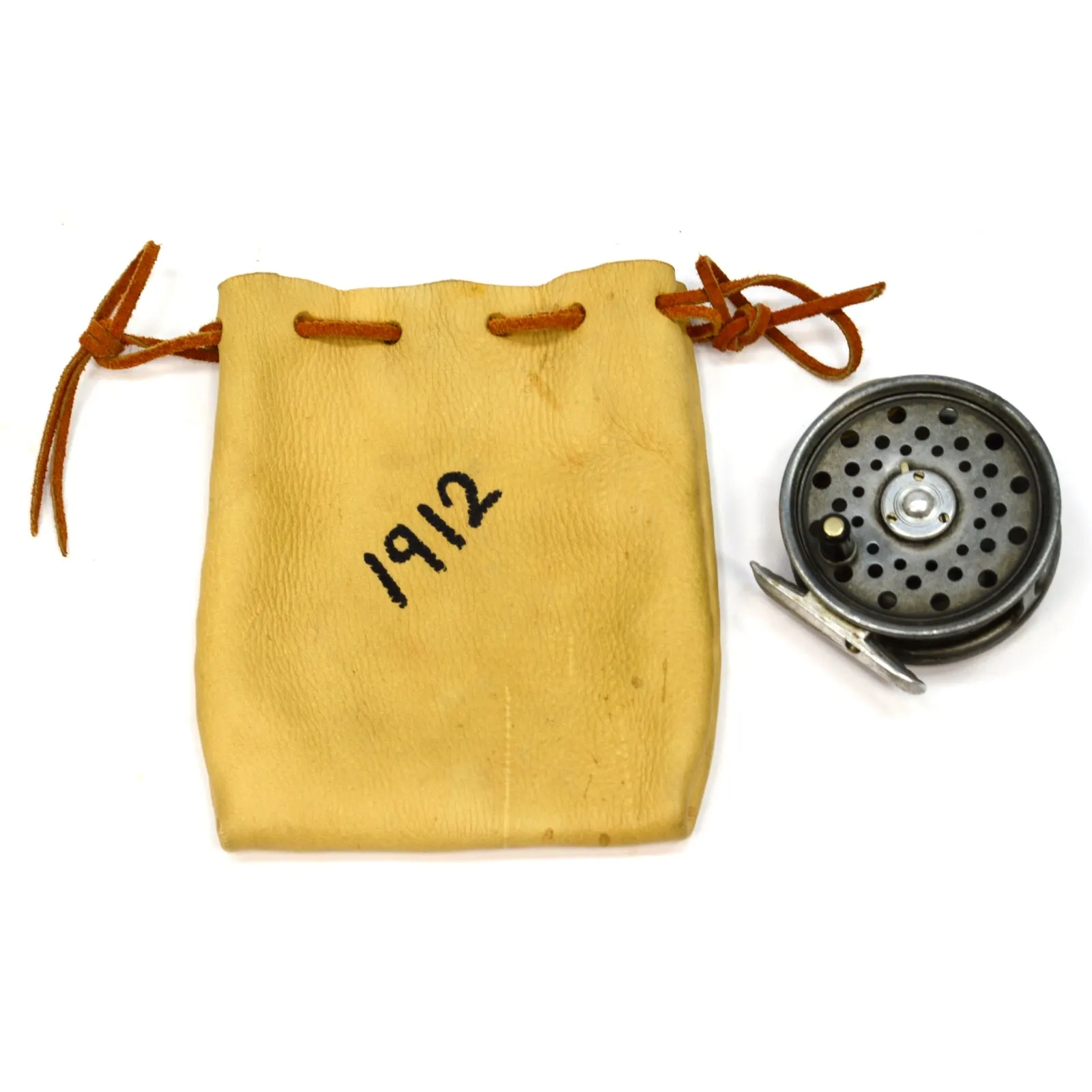 Antique HARDY BROS FLY FISHING REEL Very Rare "ST. GEORGE JUNIOR" England c.1920
