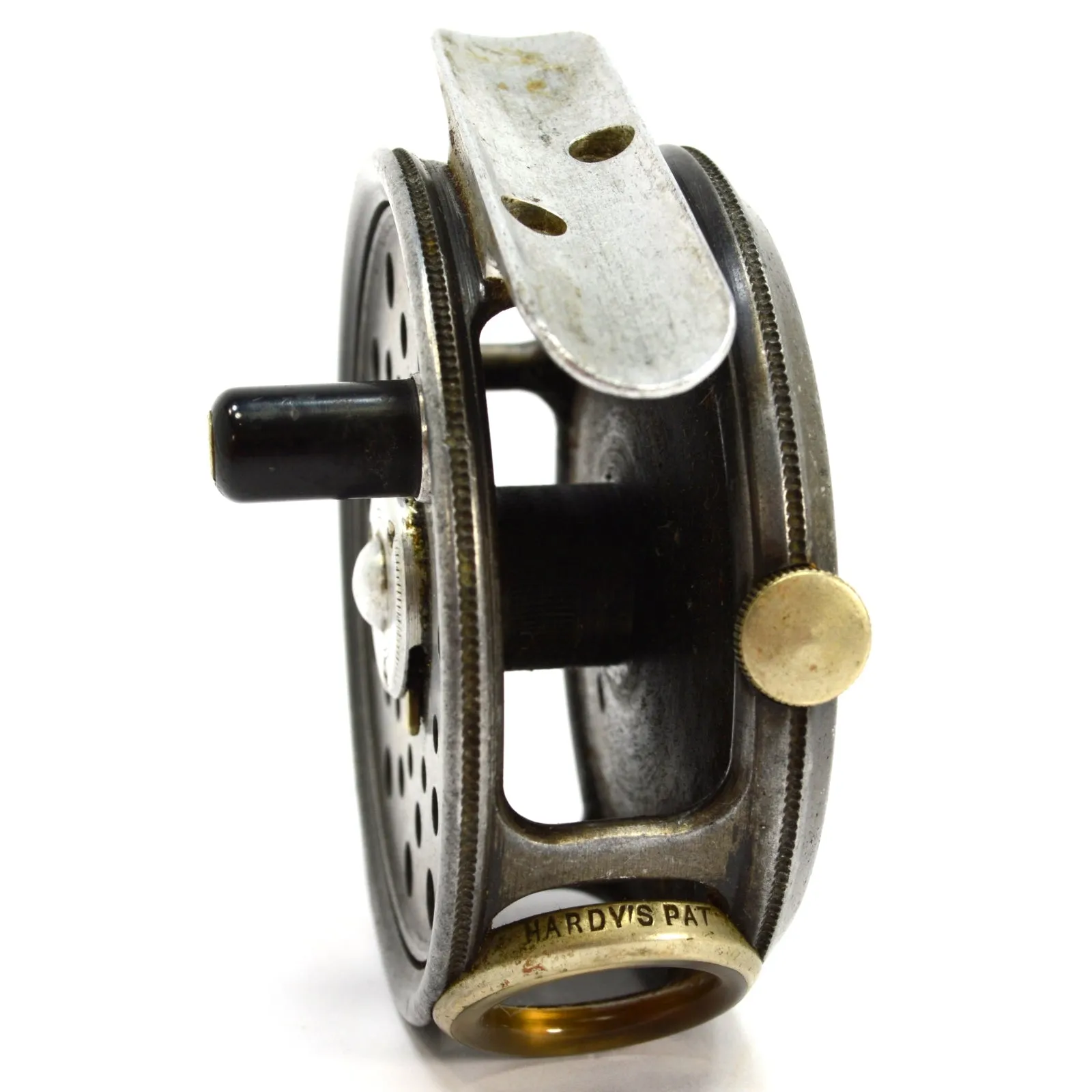 Antique HARDY BROS FLY FISHING REEL Very Rare "ST. GEORGE JUNIOR" England c.1920
