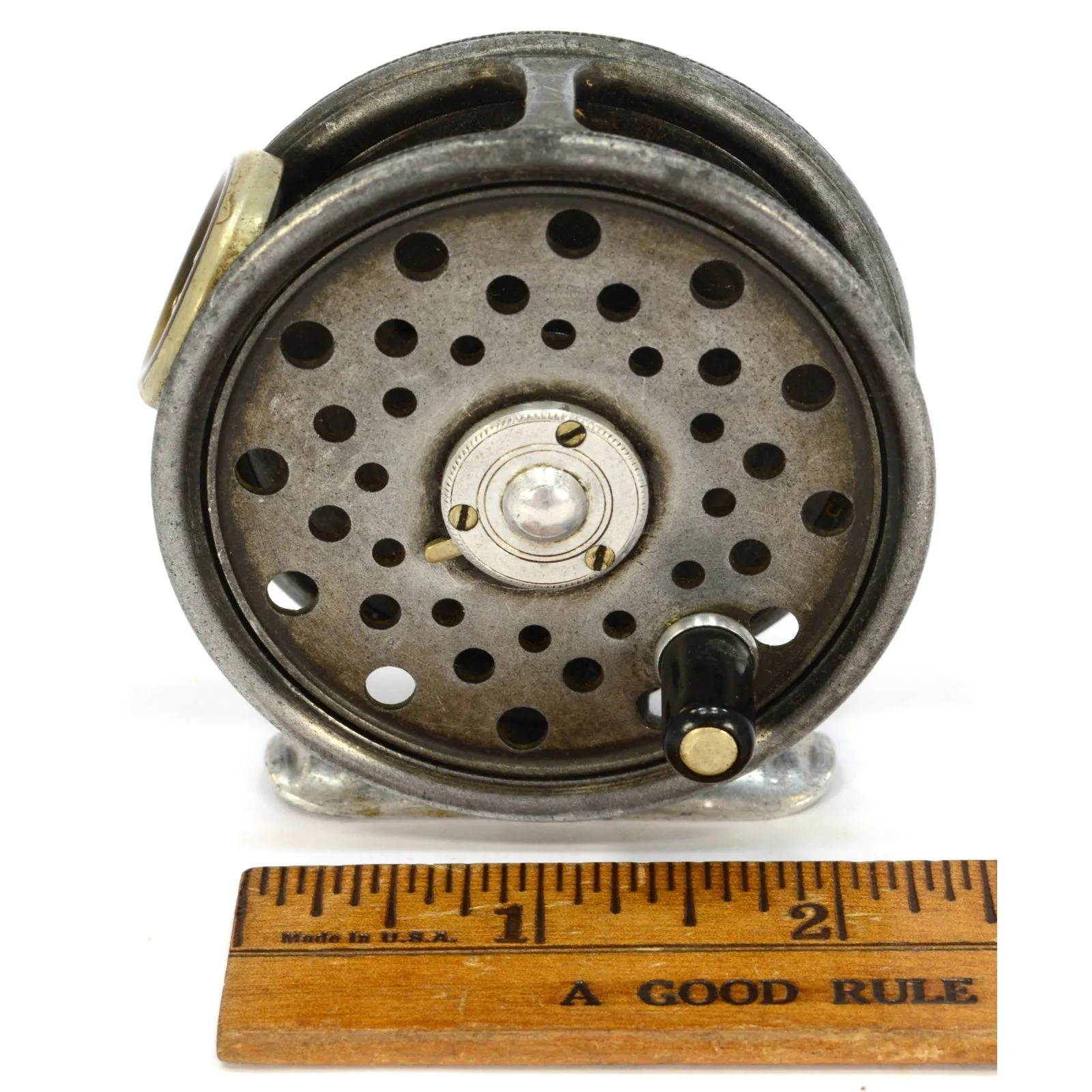 Antique HARDY BROS FLY FISHING REEL Very Rare "ST. GEORGE JUNIOR" England c.1920