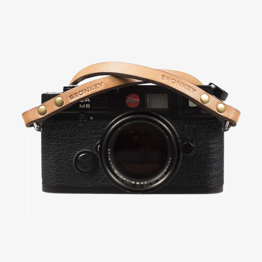 Berlin #103 - Tanned Leather camera strap