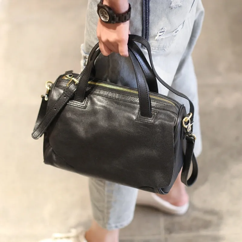 Black Leather Womens Handbags Crossbody Bags Shoulder Bag for Women