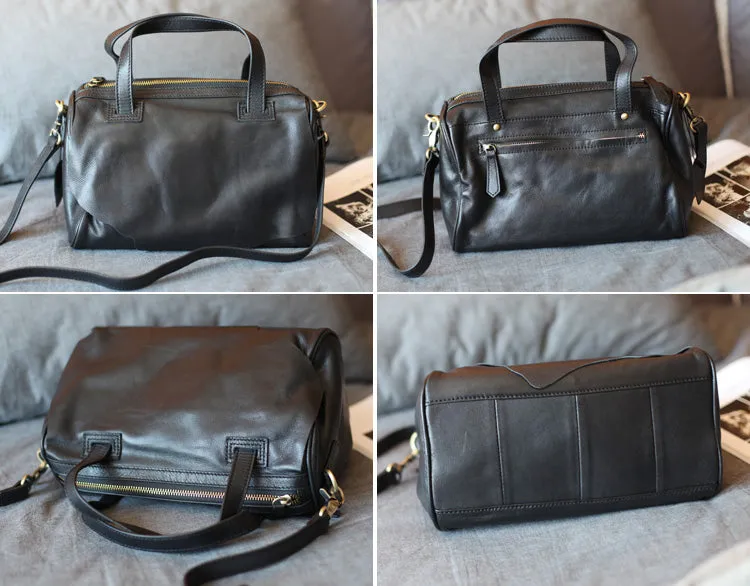 Black Leather Womens Handbags Crossbody Bags Shoulder Bag for Women