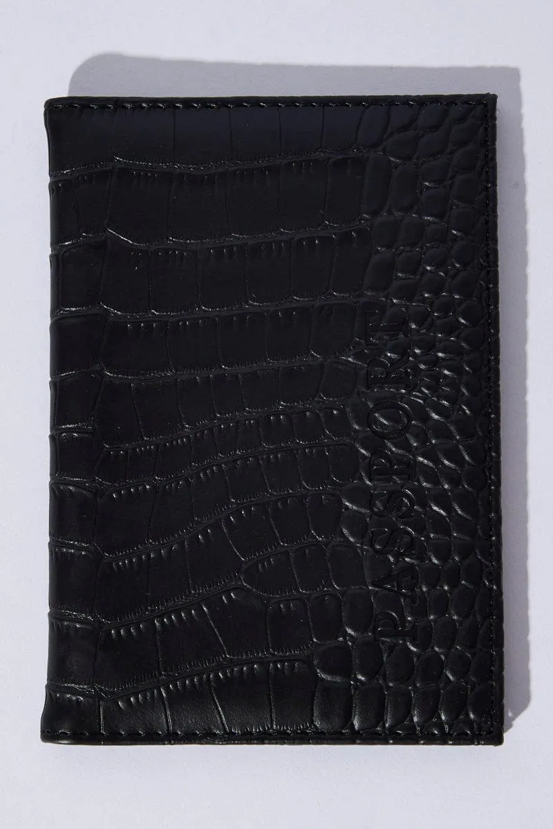 Black Passport Holder