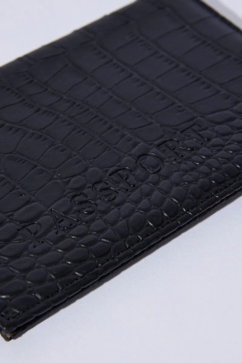 Black Passport Holder