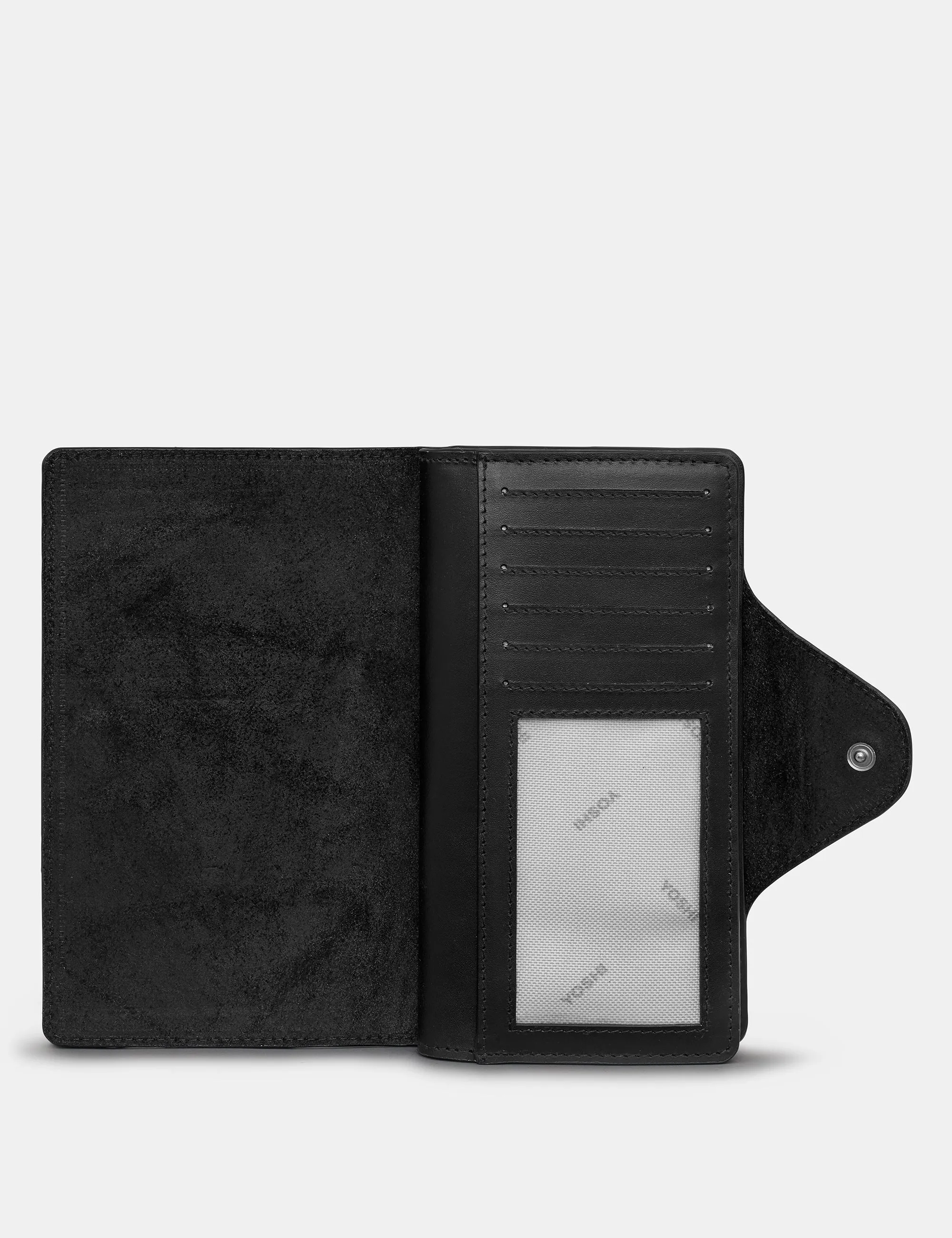 Black Satchel Leather Purse