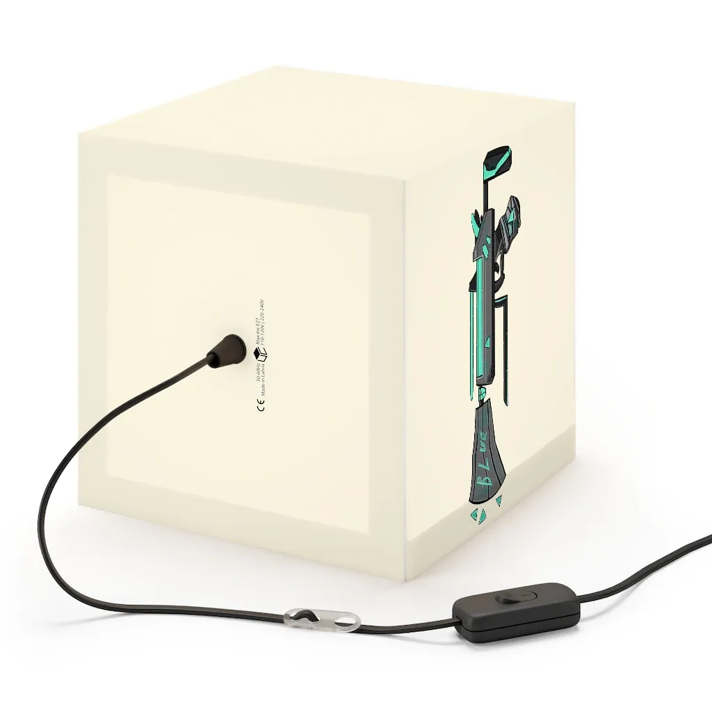 Blue Gun Personalized Lamp