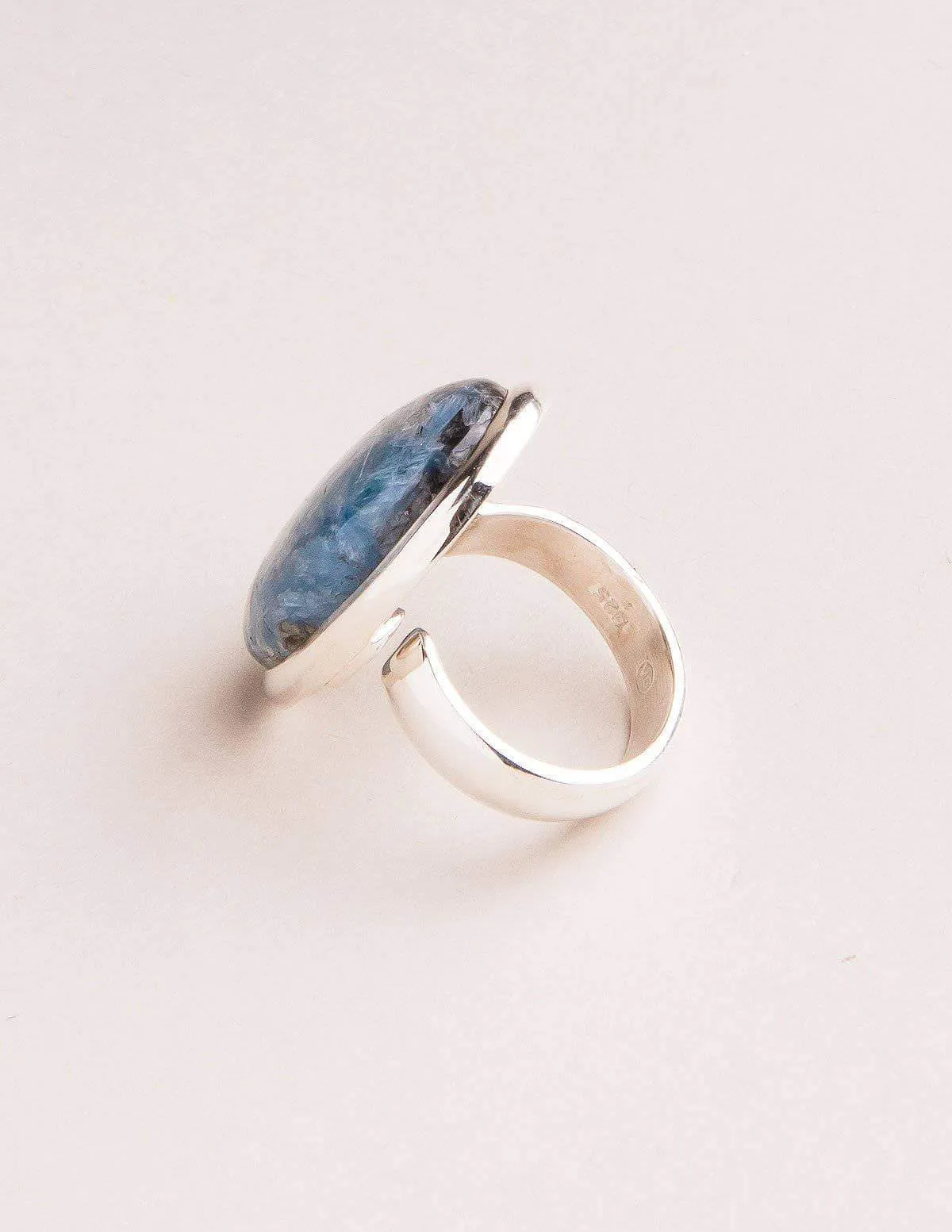 Blue Kyanite Gemstone Ring - Adjustable