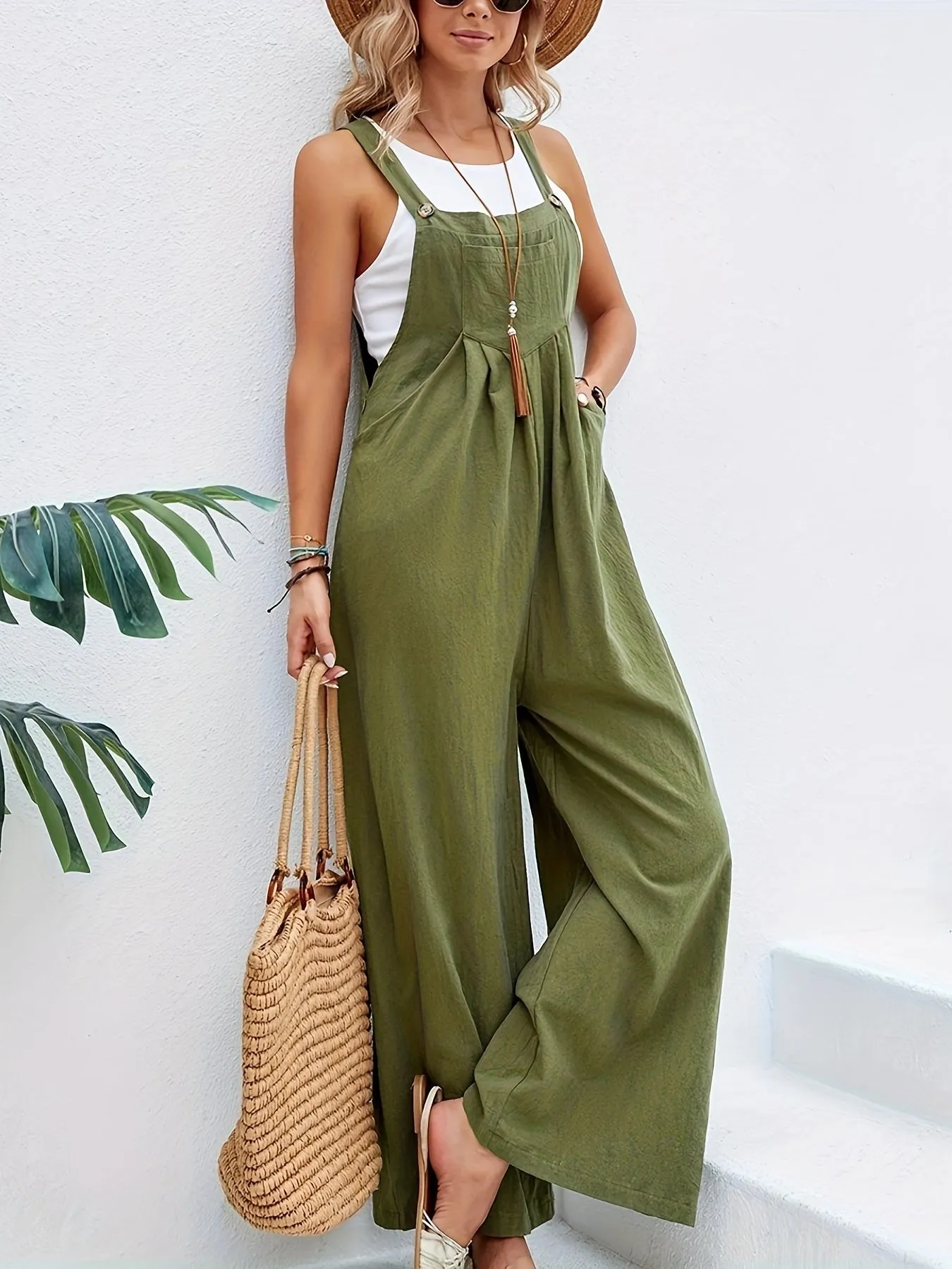 Boho Chic Sleeveless Jumpsuit