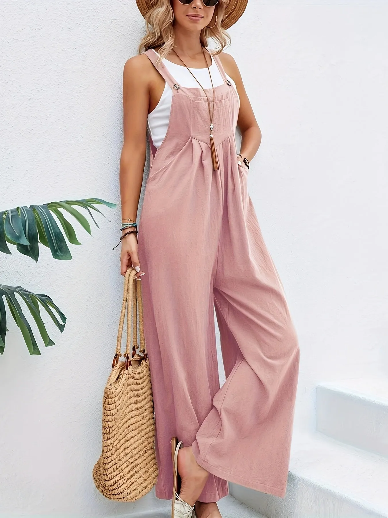 Boho Chic Sleeveless Jumpsuit