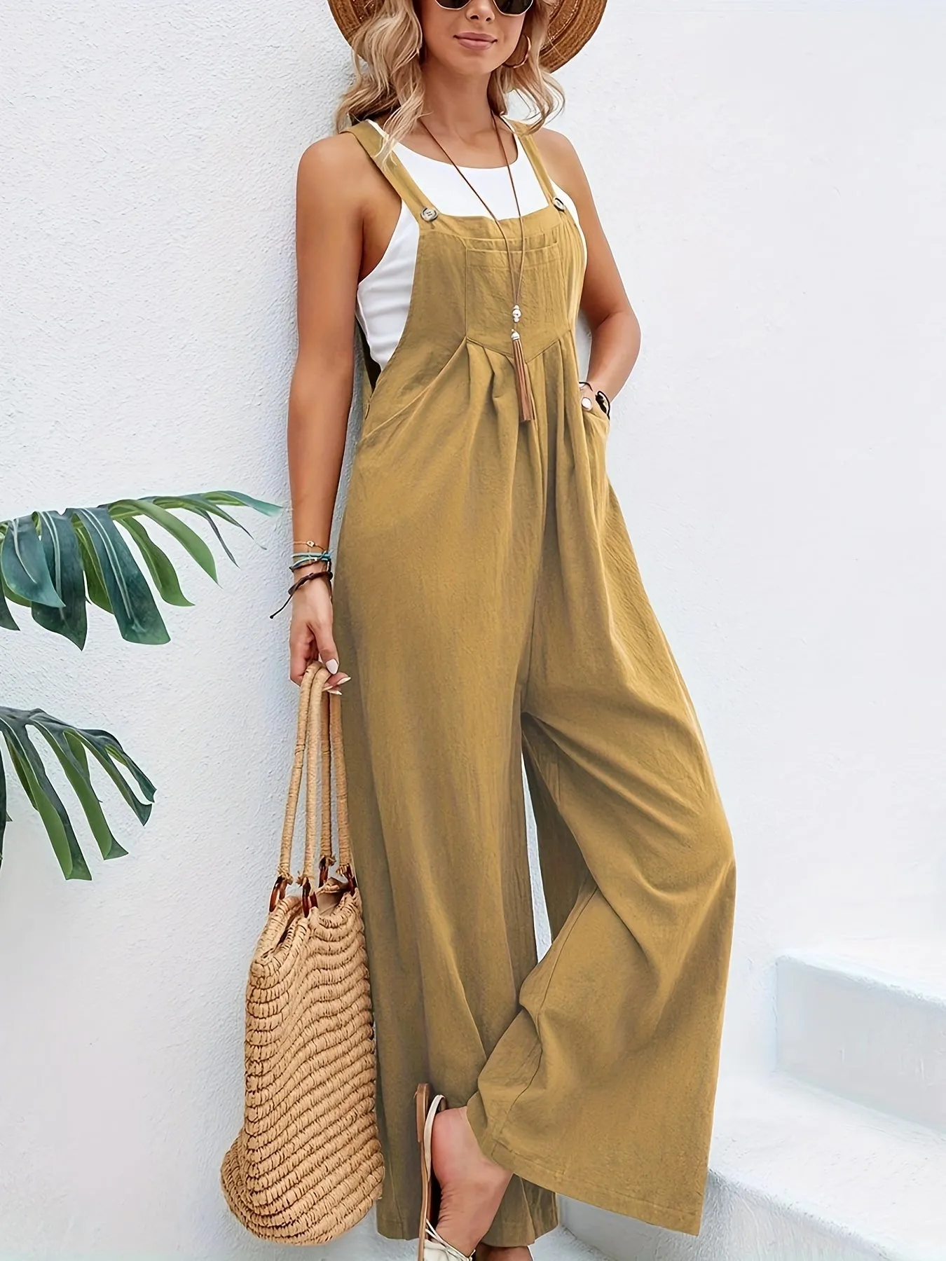 Boho Chic Sleeveless Jumpsuit