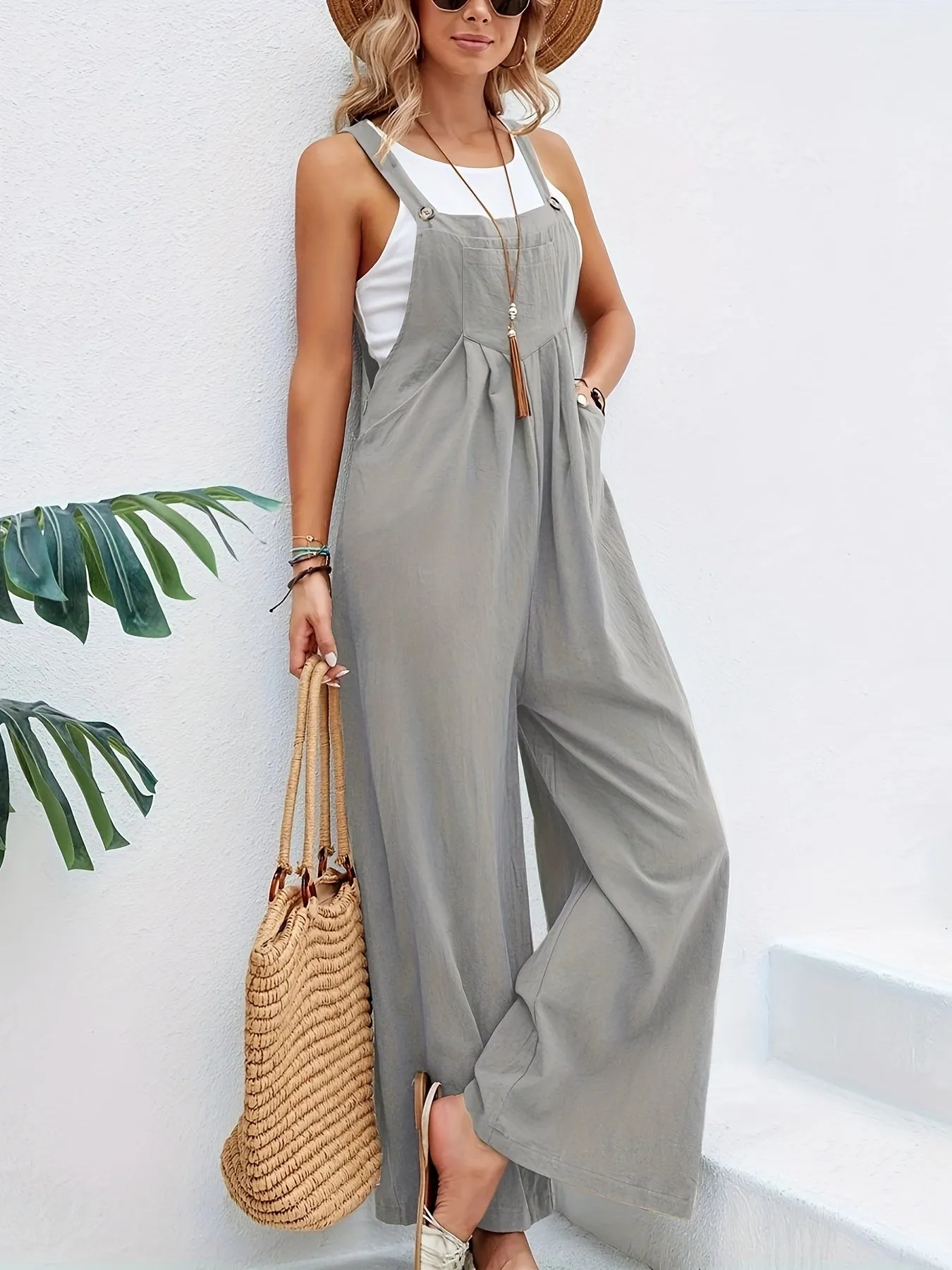 Boho Chic Sleeveless Jumpsuit