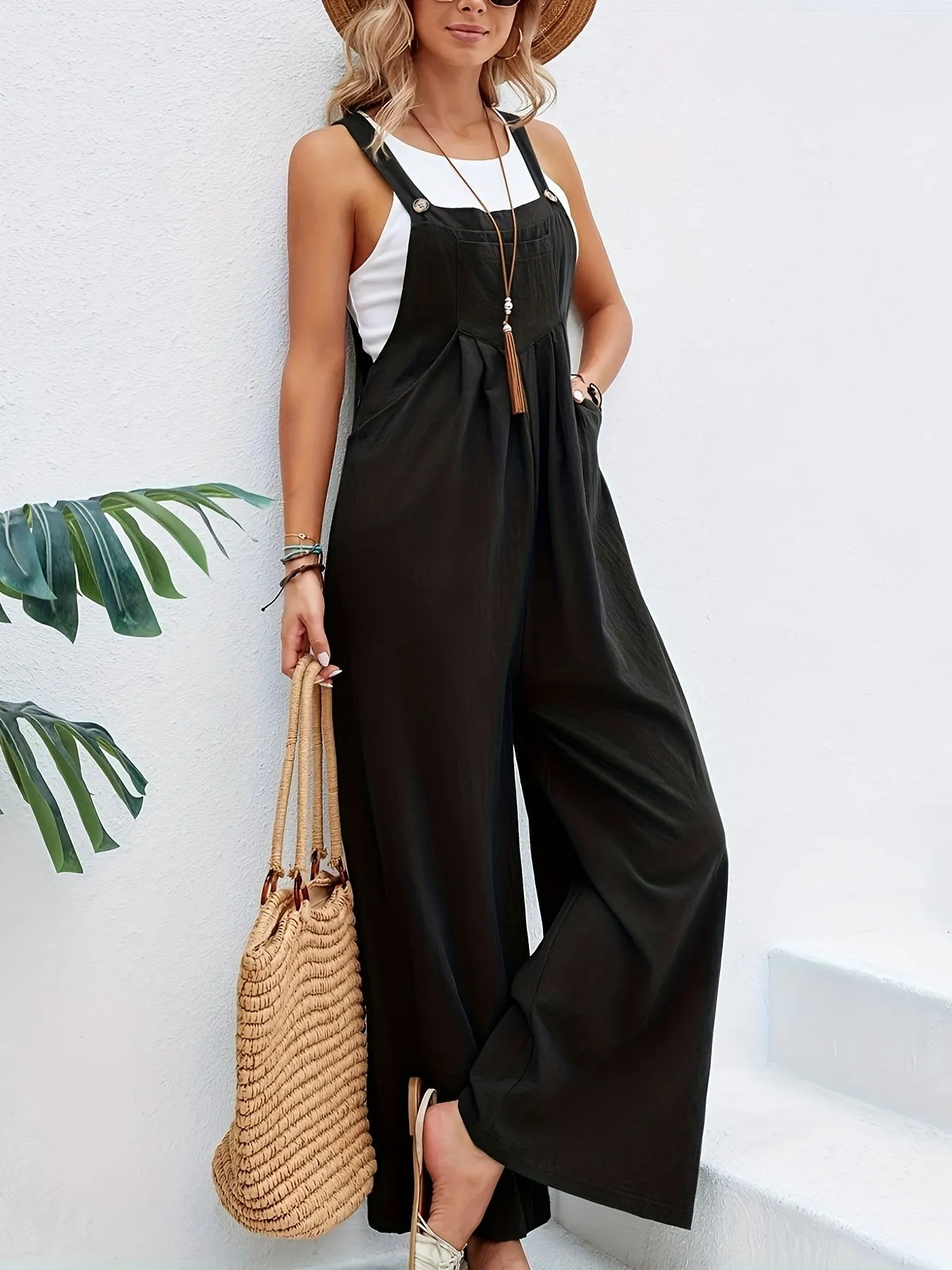 Boho Chic Sleeveless Jumpsuit