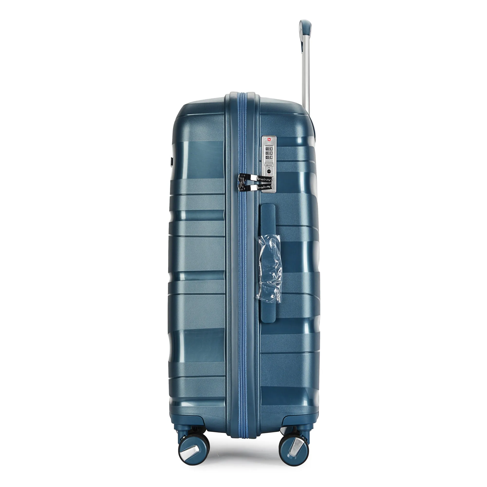 BONTOUR "Flow" 4-wheel suitcase 76x51x31 cm with TSA lock, size L, Ice blue