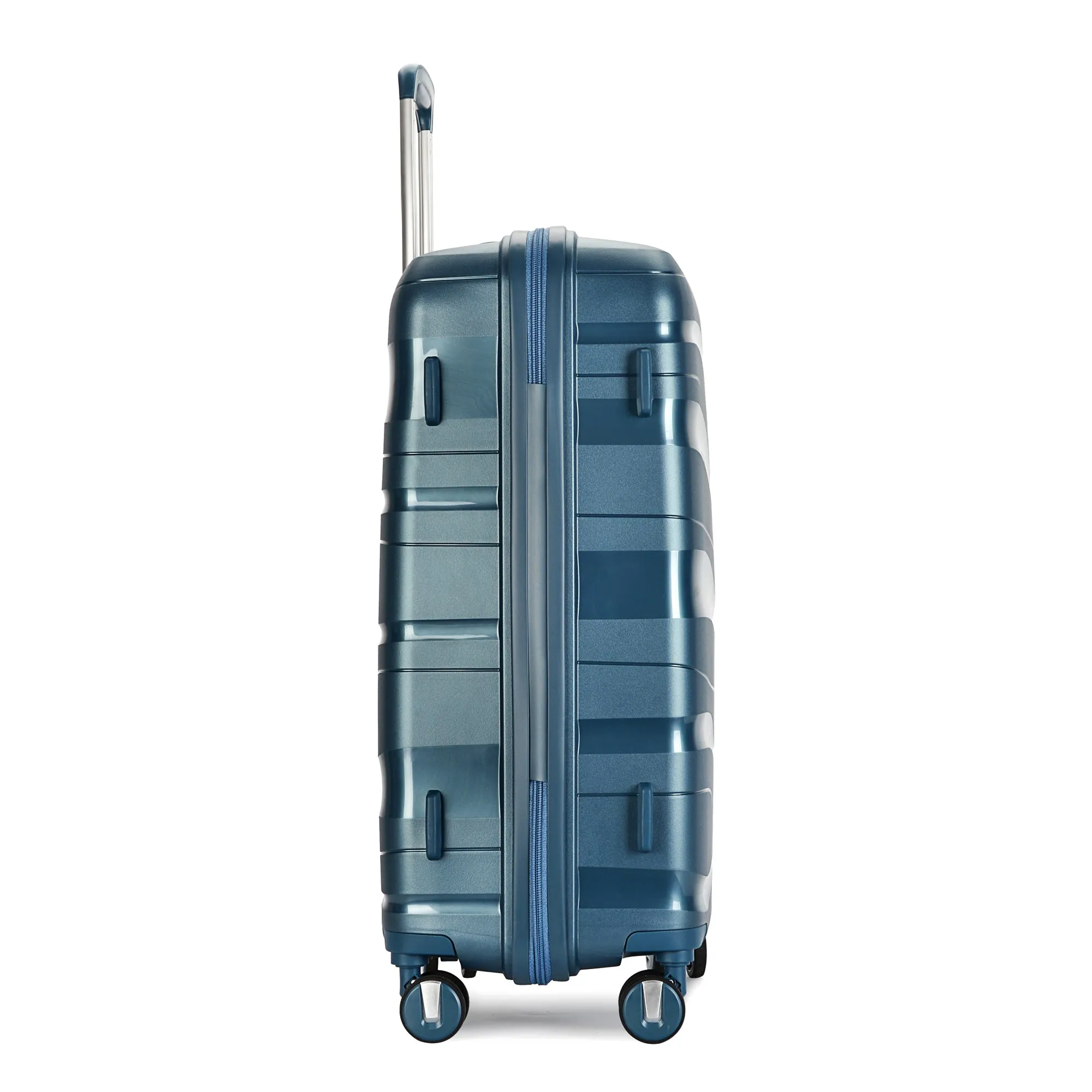 BONTOUR "Flow" 4-wheel suitcase 76x51x31 cm with TSA lock, size L, Ice blue