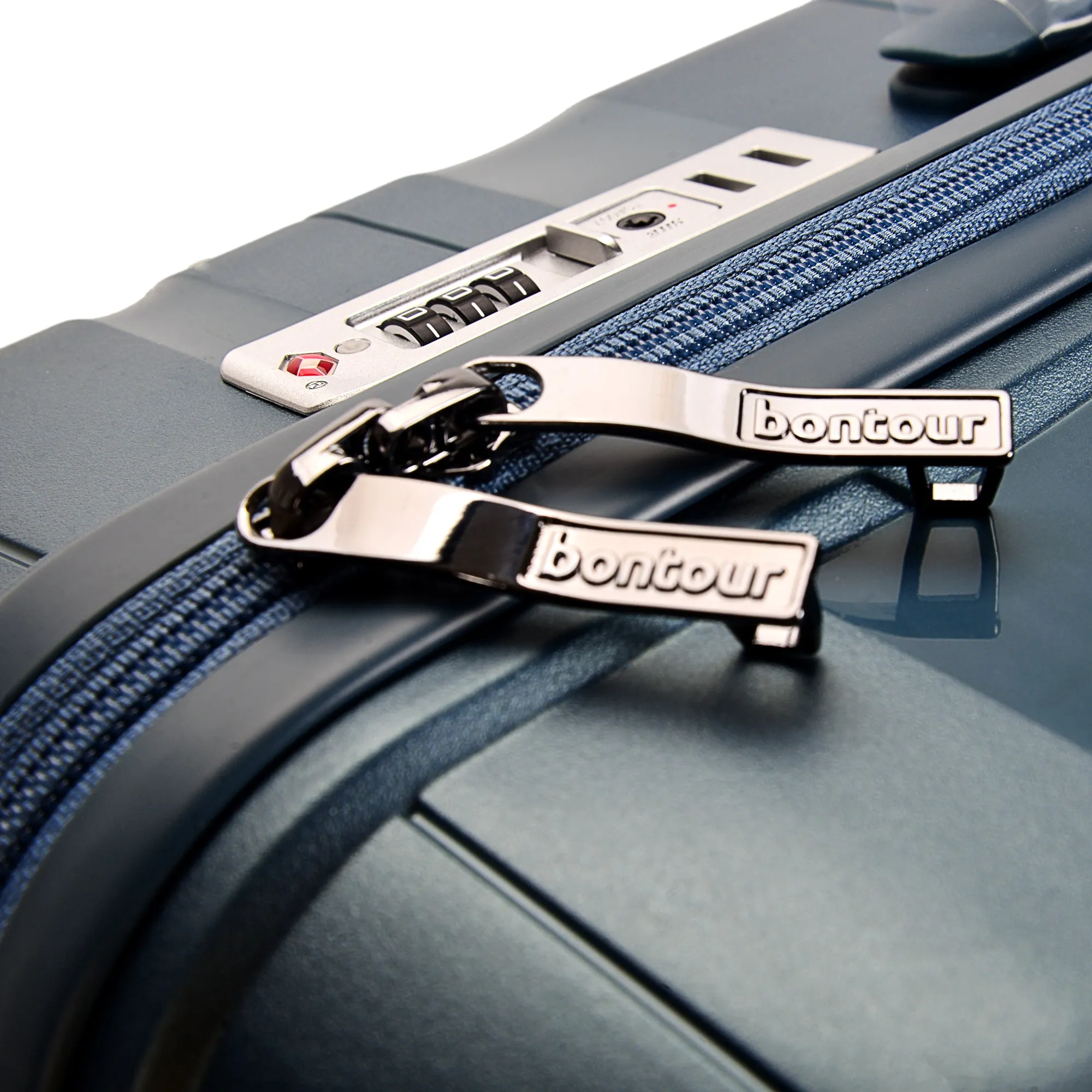 BONTOUR "Flow" 4-wheel suitcase 76x51x31 cm with TSA lock, size L, Ice blue