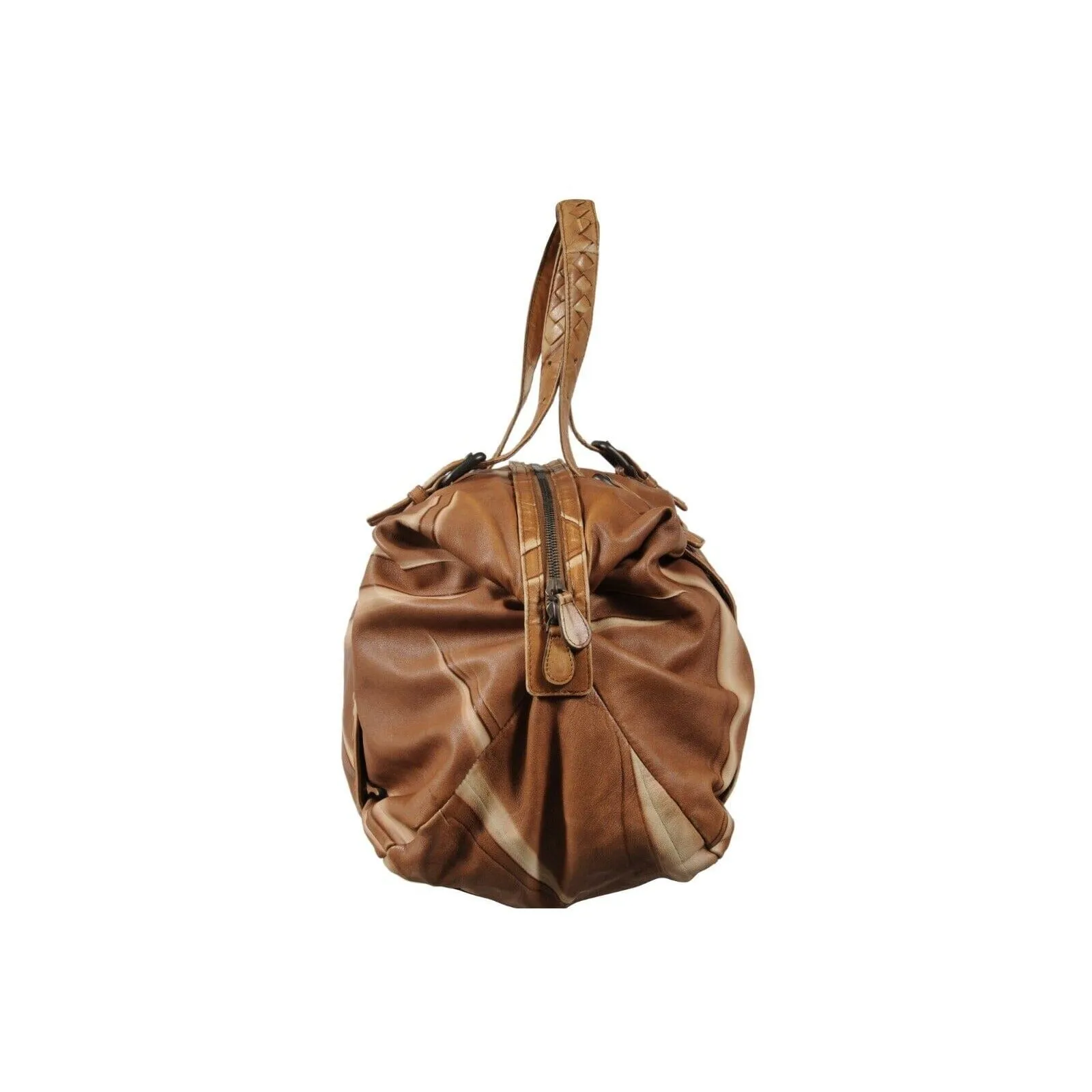Bottega Veneta Womens Hobo Shoulder Intrecciato Light Brown Tan Leather Bag