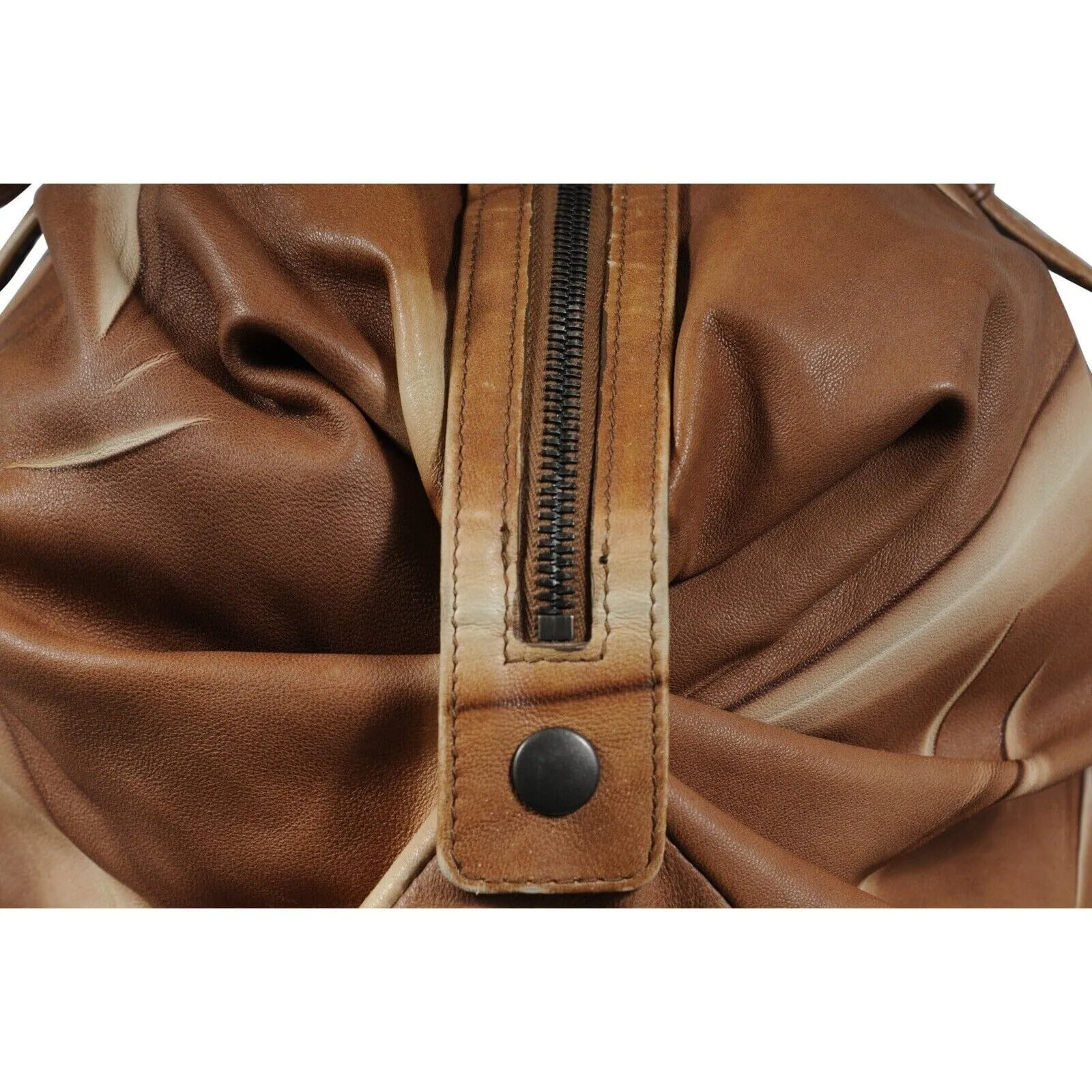Bottega Veneta Womens Hobo Shoulder Intrecciato Light Brown Tan Leather Bag