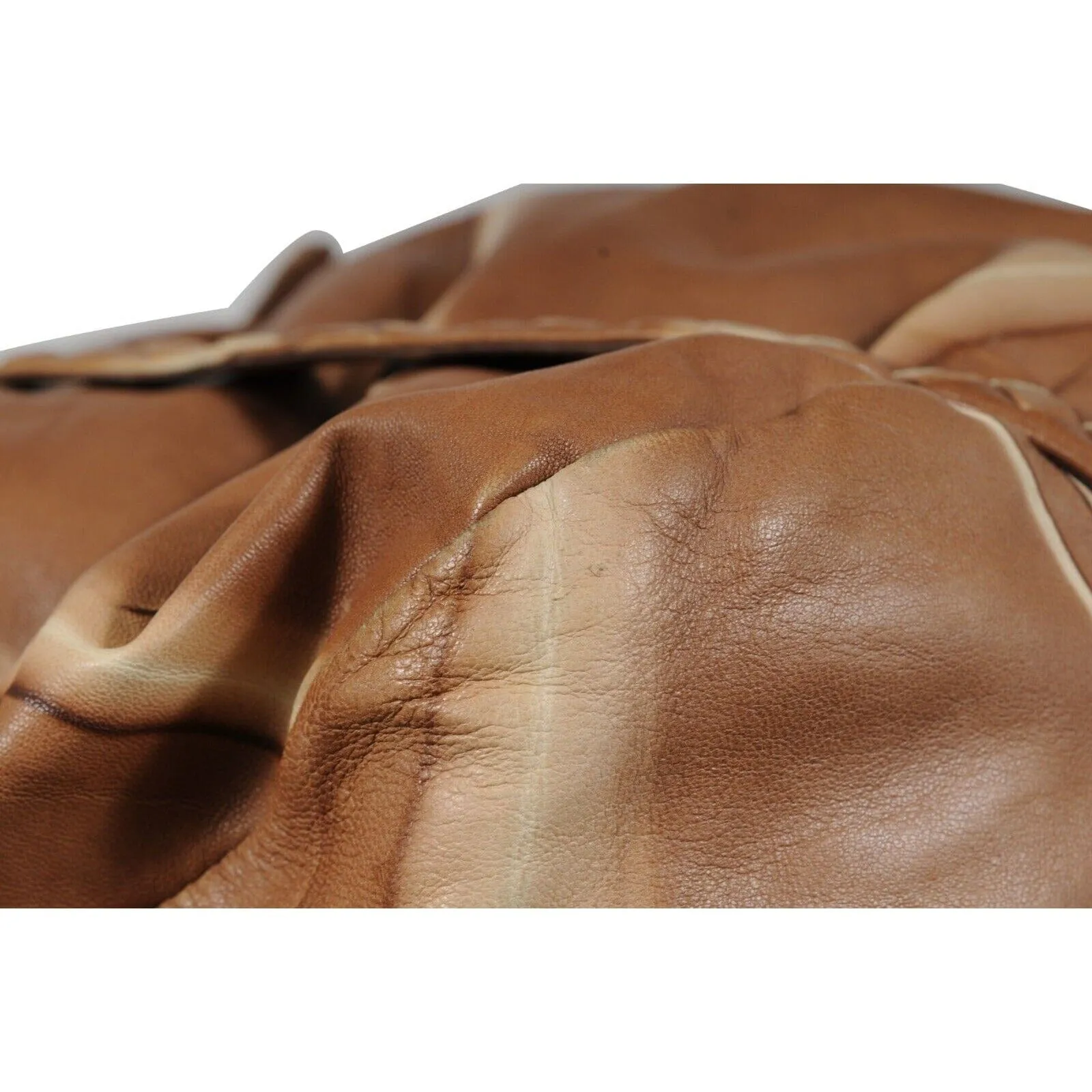 Bottega Veneta Womens Hobo Shoulder Intrecciato Light Brown Tan Leather Bag