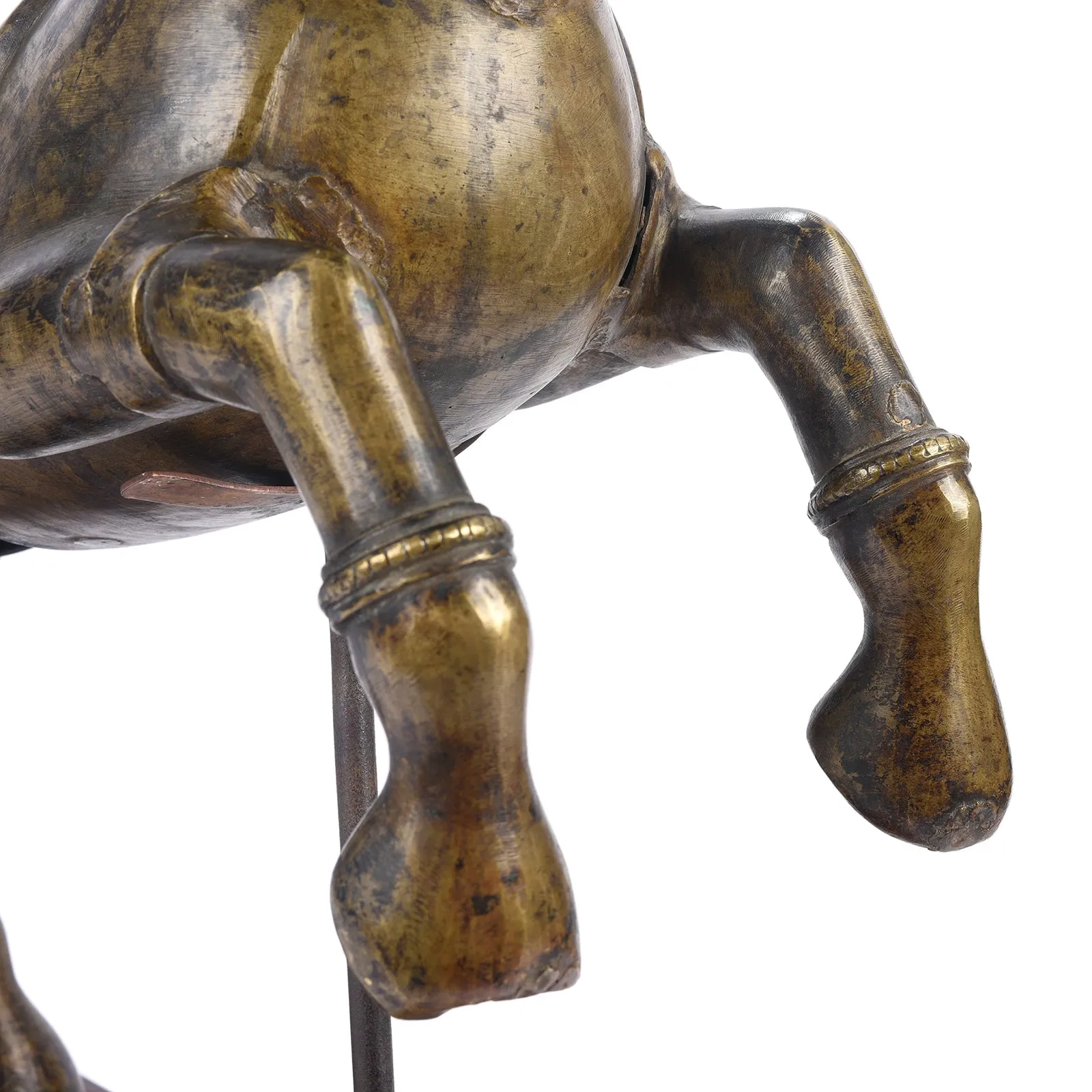Bronze Utsava Murti Horse From Karnataka - 19th Century