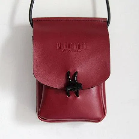 Brown Leather Phone Crossbody Bag Womens Cell Phone Crossbody Bag Crossbody Bag Small Leather