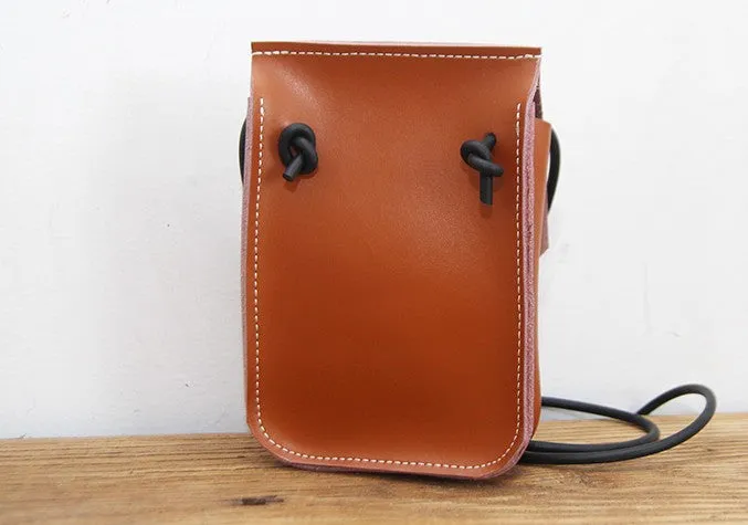 Brown Leather Phone Crossbody Bag Womens Cell Phone Crossbody Bag Crossbody Bag Small Leather