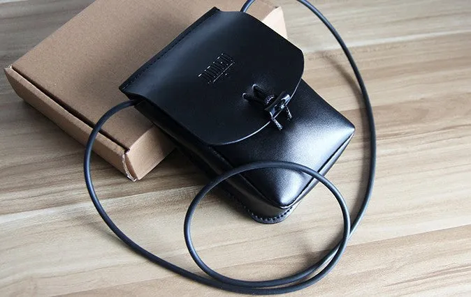 Brown Leather Phone Crossbody Bag Womens Cell Phone Crossbody Bag Crossbody Bag Small Leather