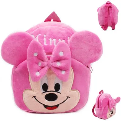 Cartoon Kids Plush Backpacks Mini schoolbag Mickey Plush Backpack Children School Bags Girls Boys Backpack