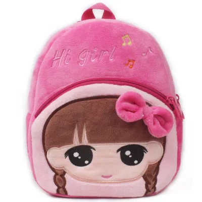Cartoon Kids Plush Backpacks Mini schoolbag Mickey Plush Backpack Children School Bags Girls Boys Backpack