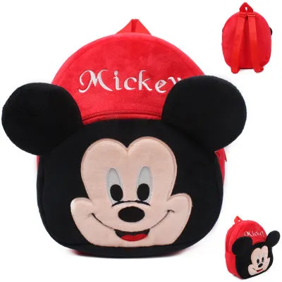 Cartoon Kids Plush Backpacks Mini schoolbag Mickey Plush Backpack Children School Bags Girls Boys Backpack