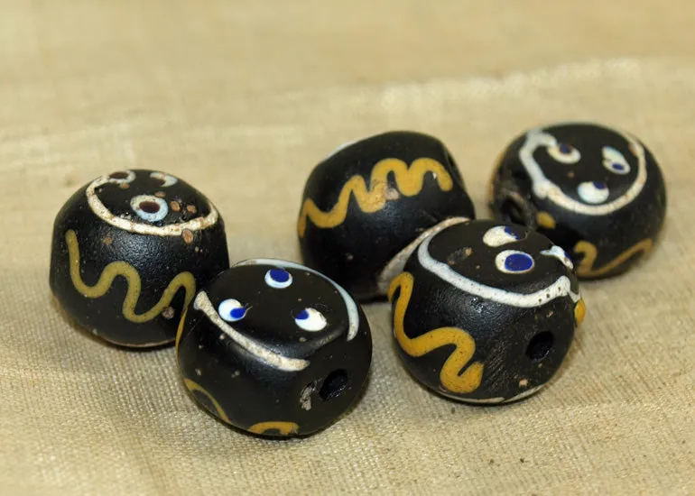 Charming and Rare Antique Venetian "Face" Bead