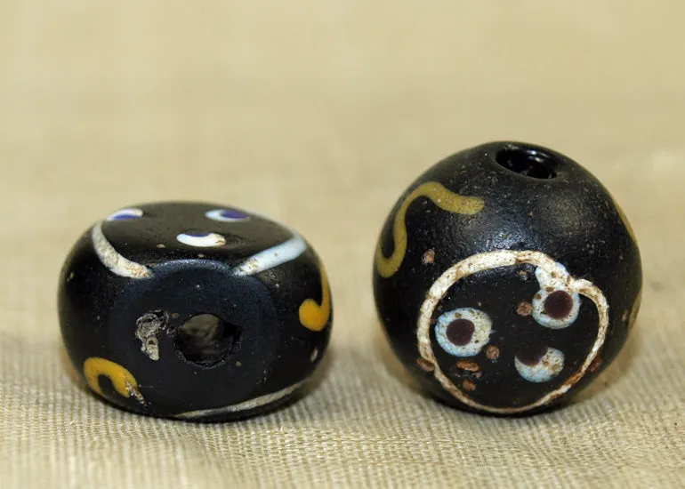 Charming and Rare Antique Venetian "Face" Bead