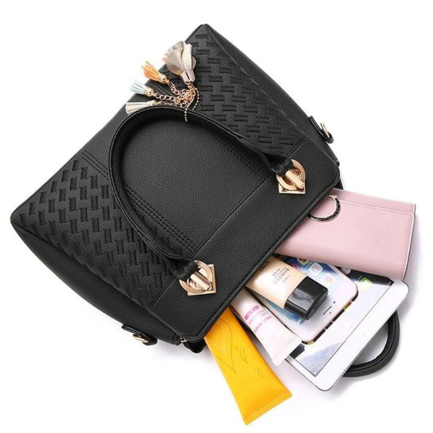 Chic Tassel Charm Crossbody Handbag
