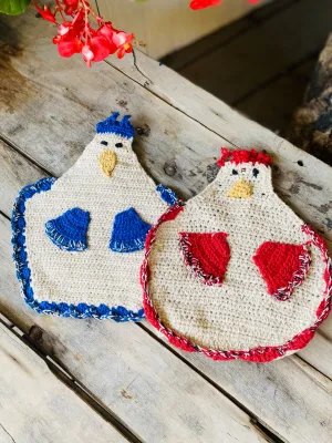 CHICKEN POT HOLDERS