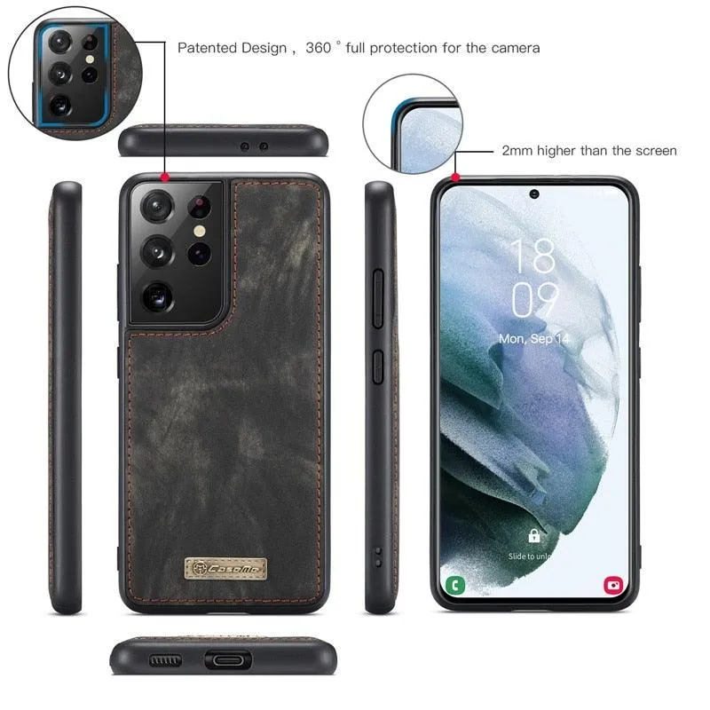 Circa Leather Flip Wallet Galaxy Case