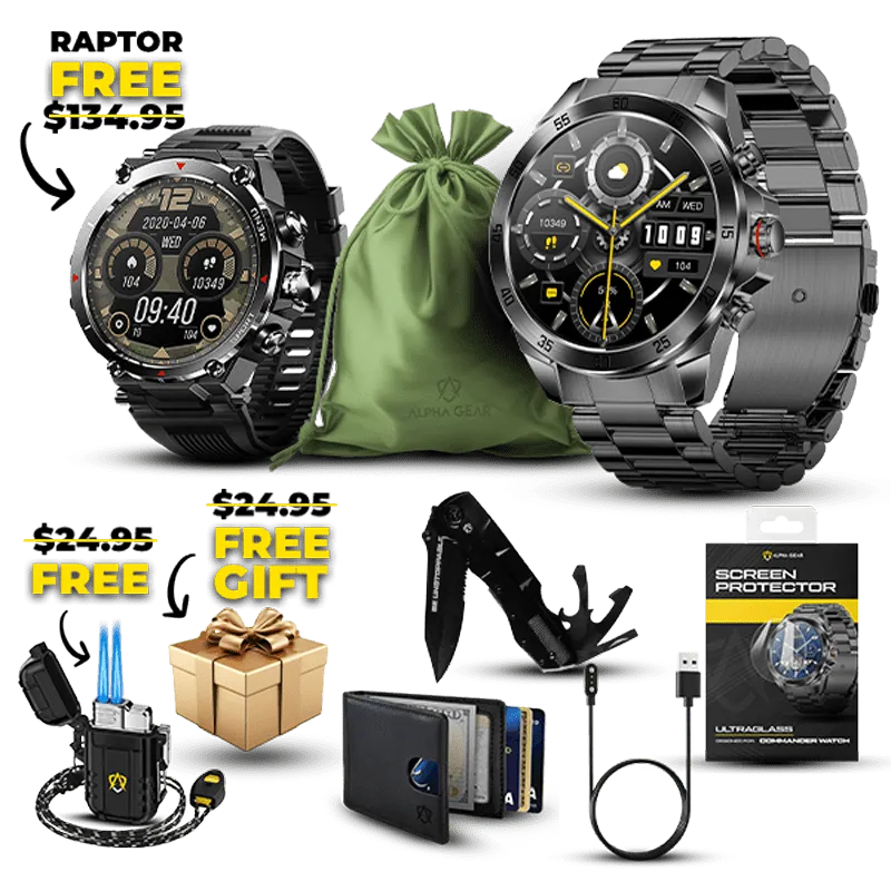 Commander Xmas Gift Package   FREE Watch