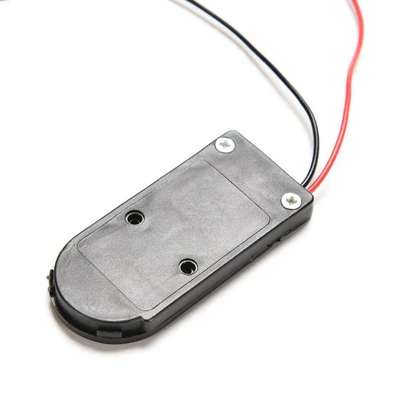 CR2032 CR2025 2XCoin Cell Battery Rectangular Holder with Toggle Switch & Wire