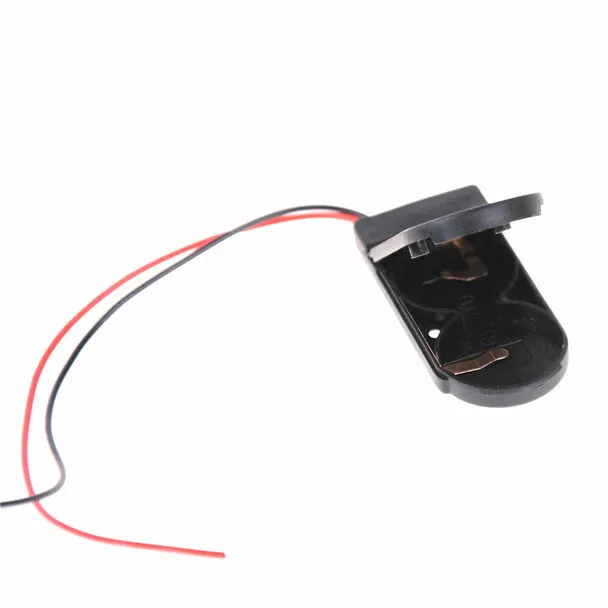CR2032 CR2025 2XCoin Cell Battery Rectangular Holder with Toggle Switch & Wire