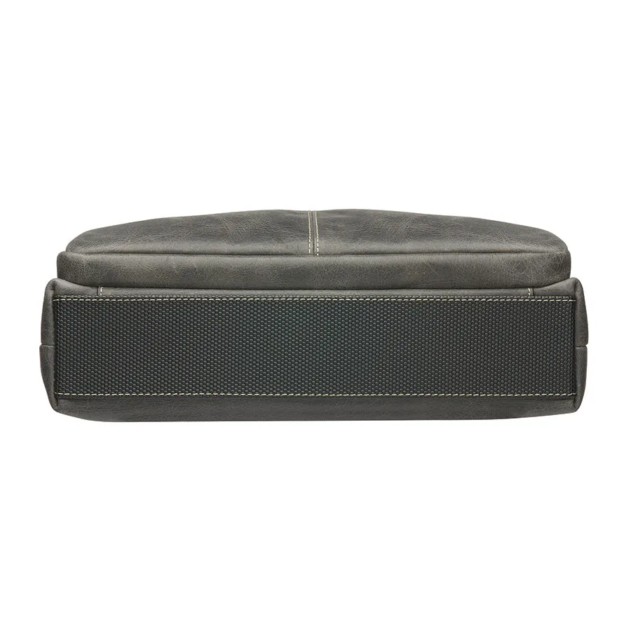 Crossbody Messenger Bag, Distressed Buffalo